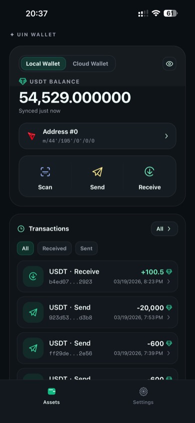Assets - dark mode