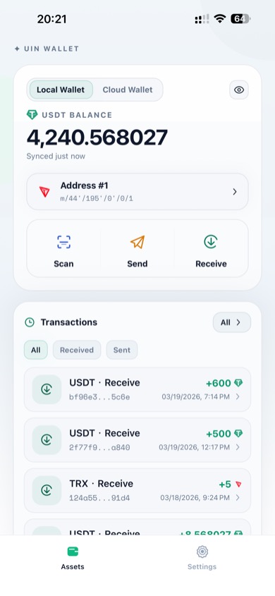 Assets - Local Wallet