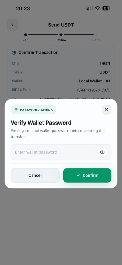 Password verification